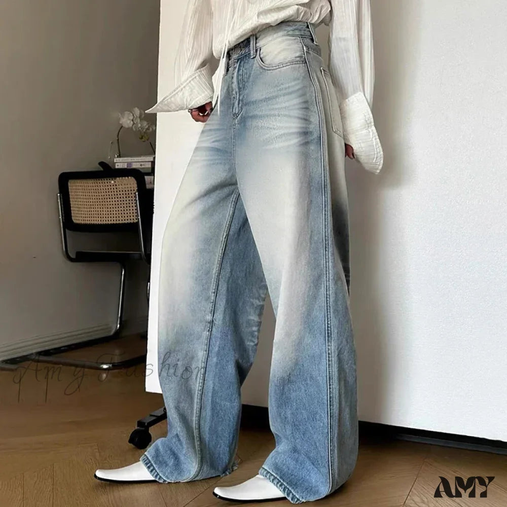 Casual Friday Jeans for Relaxed -Vintage Baggy Distressed Casual Comfortable Stylish Trendy Relaxed Classic Jean