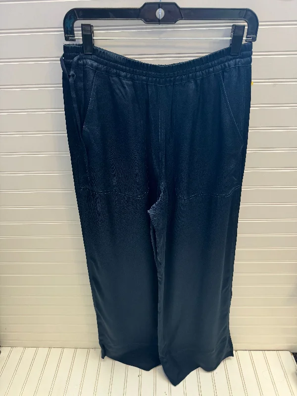 Flowy wide pants for artistic bohemian vibes -Pants Wide Leg By Club Monaco In Blue, Size: S