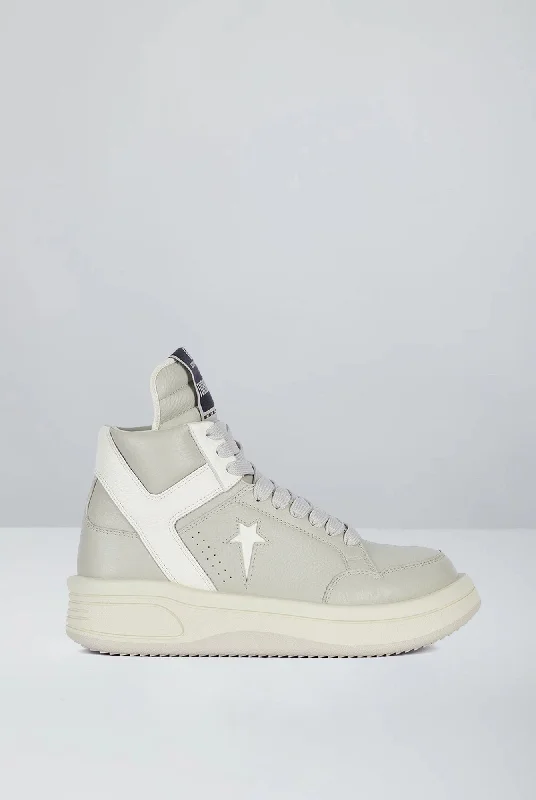 Relaxed Jeans for Comfortable -Rick Owens DRKSHDW x Converse Turbowpn in Oyster/White