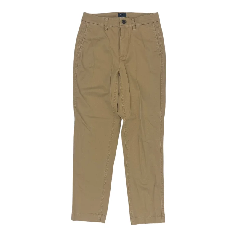 Multi-pocket pants for organized travel convenience -Pants Chinos & Khakis By J. Crew In Tan, Size:0