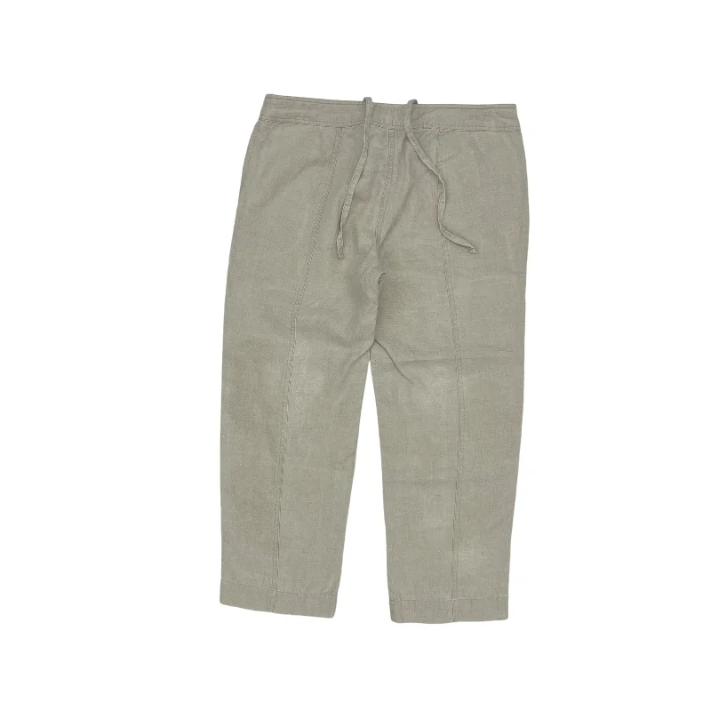 Stylish flare pants for retro party looks -Pants Linen By Tommy Bahama In Tan, Size:6