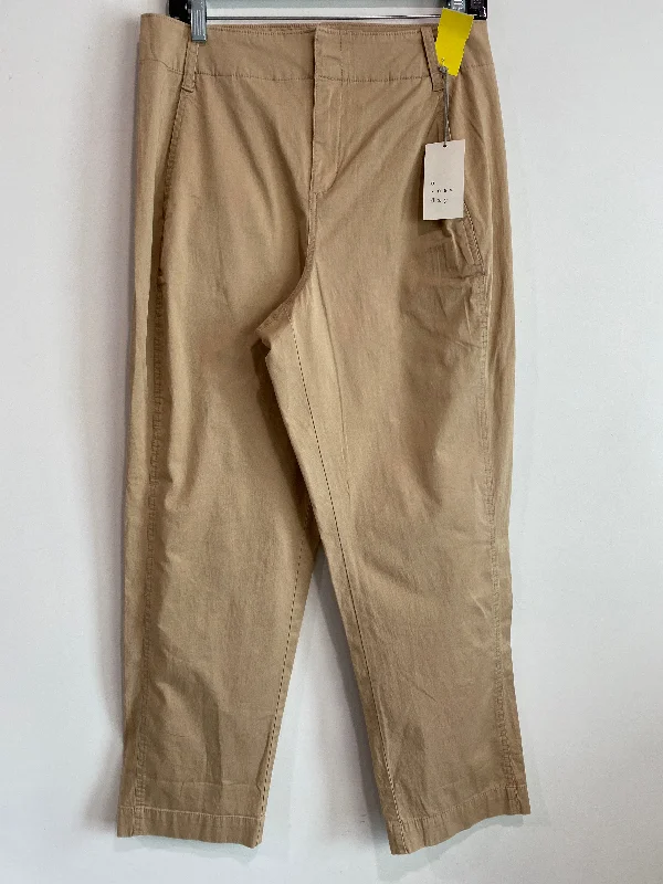 Eco-friendly hemp pants for sustainable clothing choices -Pants Chinos & Khakis By A New Day In Tan, Size: 8