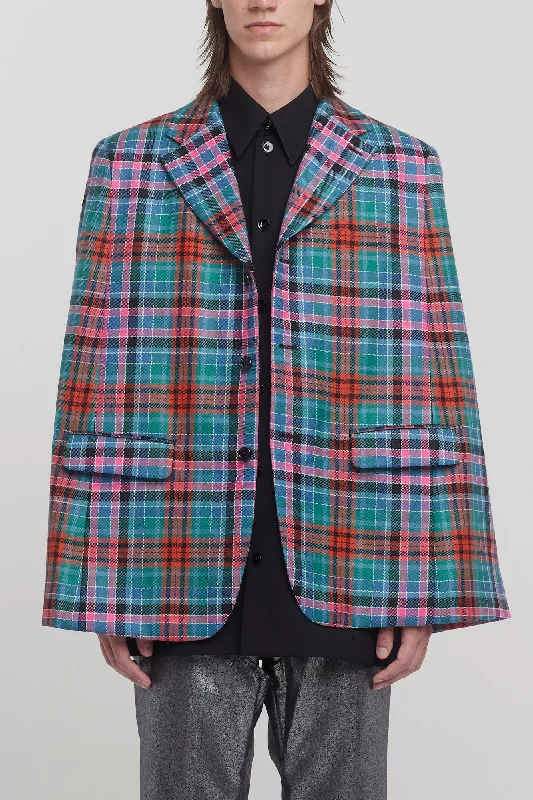 School Jeans for Uniform -Comme Des Garçons Homme Plus Tartan Cape