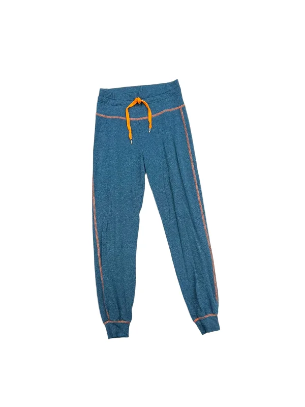 Warm flannel pants for chilly morning lounging -Pants Lounge By Sundry In Blue & Orange, Size: S