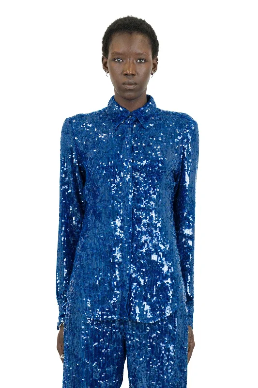 Cargo Jeans for Utility -Dries Van Noten Chow Embellished Shirt