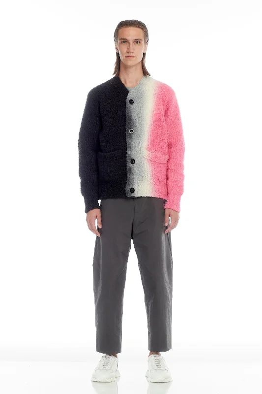 Colored Jeans for Variety -Sacai Tie Dye Knit Cardigan