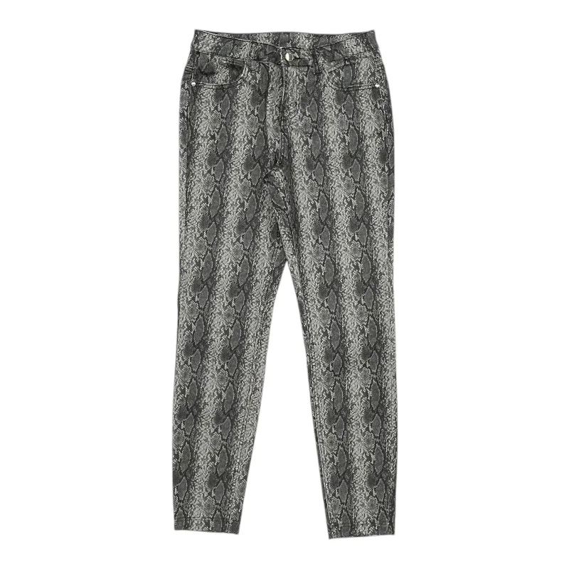 Flowy linen pants for relaxed tropical vacations -Pants Other By Hue In Snakeskin Print, Size:S