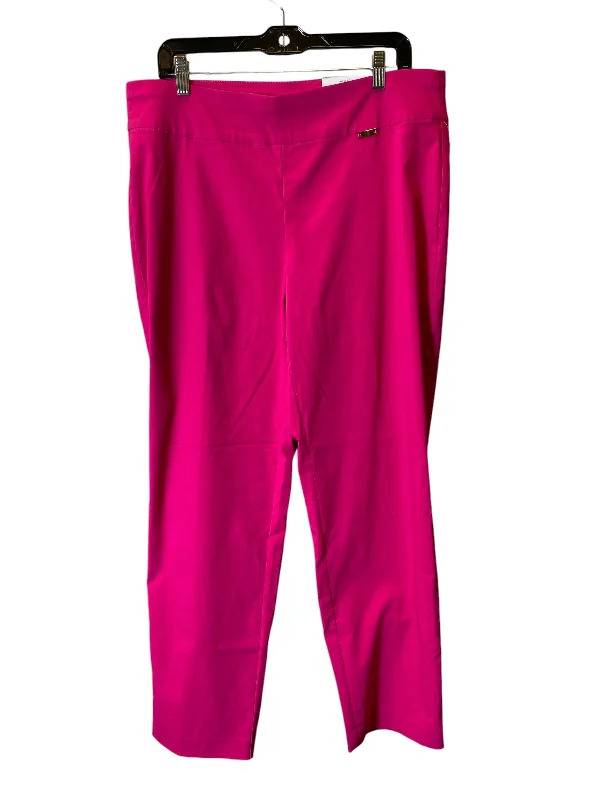 Classic straight-leg pants for versatile daily wear -Pants Dress By Inc In Pink, Size: 16