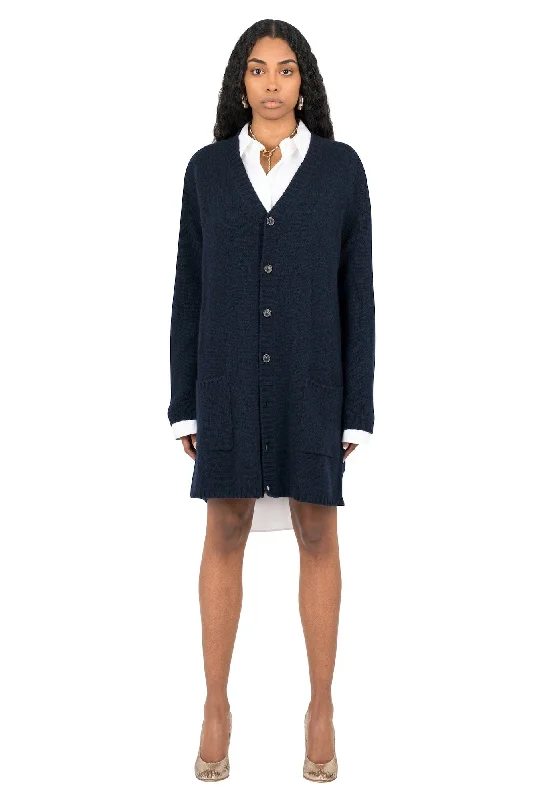 Organic Jeans for Natural -Maison Margiela Cardigan Dress in Navy