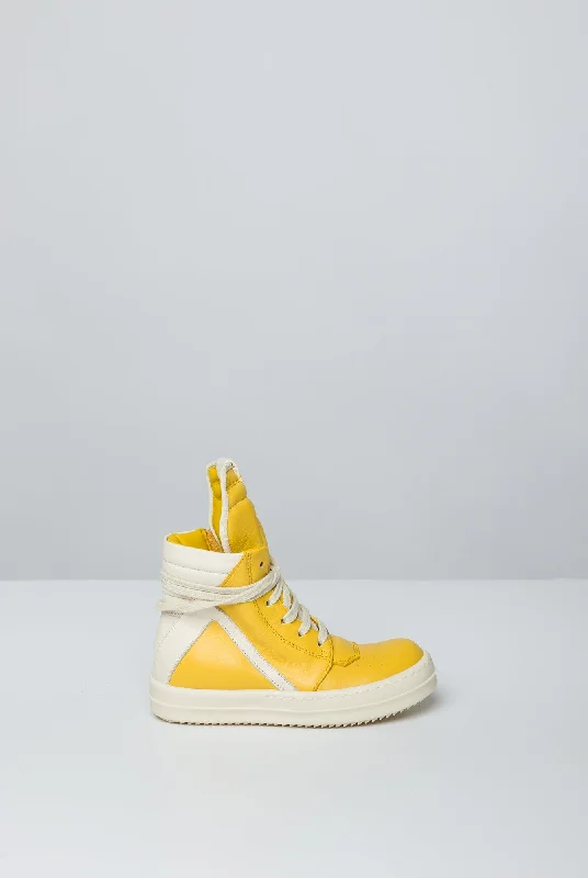 Wide Leg Jeans for Comfort -Rick Owens Kids Geobaskets in Lemon