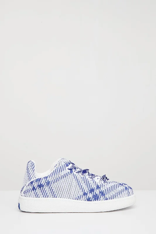 Weekend Jeans for Lazy -Burberry MS18 Knit Sneaker in Salt IP Check