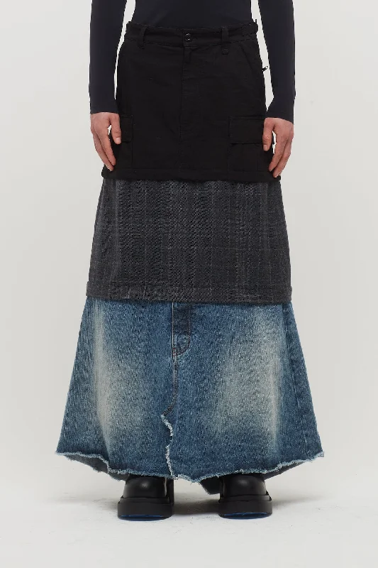 Carpenter Jeans for Function -Balenciaga Layered Cargo Skirt