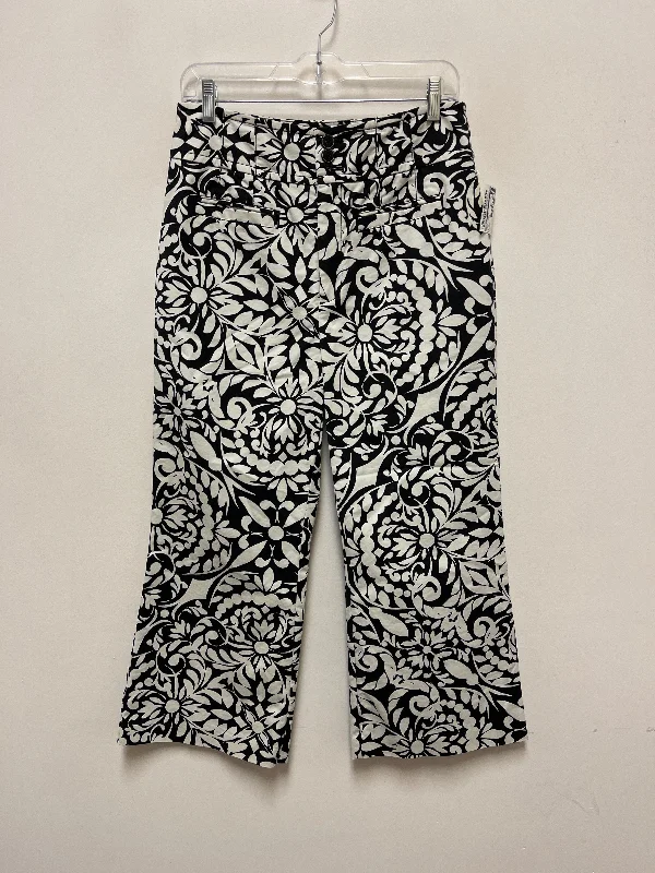 Camouflage cargo pants for hunting trip needs -Pants Wide Leg By Maeve In Black & White, Size: 8