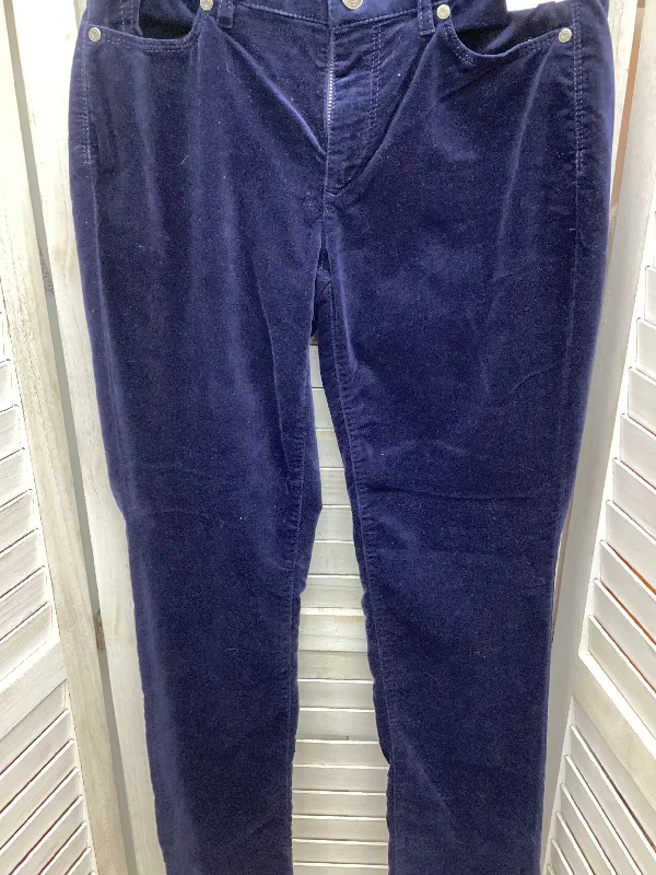 Flowy wide pants for artistic bohemian vibes -Pants Chinos & Khakis By Talbots In Blue, Size: 2