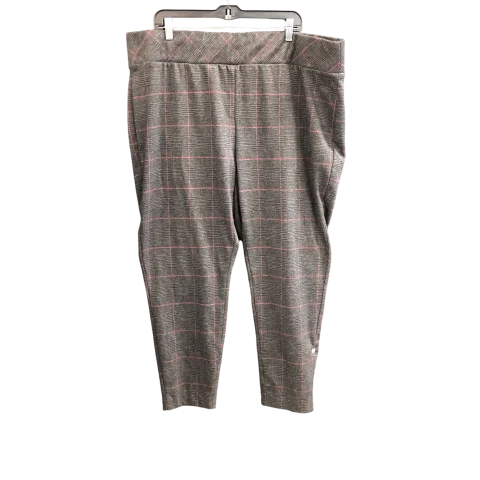 Weather-resistant pants for unpredictable climate needs -Pants Other By Torrid In Grey & Pink, Size: 3x