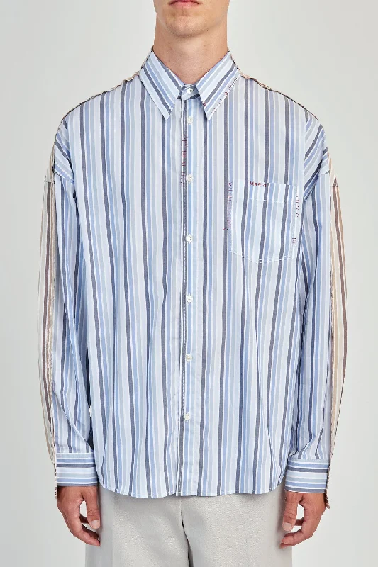 Blue Jeans for Everyday Wear -Marni Button Down Combo Shirt