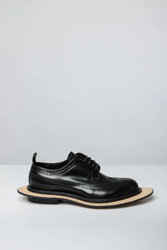 Cuffed Jeans for Stylish Touch -Comme des Garçons Homme Plus x Kids Love Gaite Floating Brogue Derby