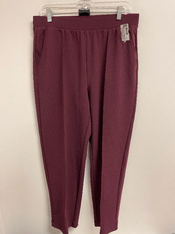 Lightweight jogger pants for summer evening strolls -Pants Other By Loft In Purple, Size: L