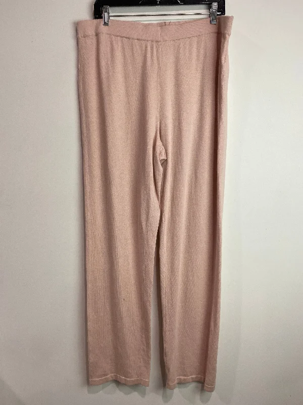 Stylish leather pants for edgy night looks -Pants Lounge By Chicos In Pink, Size: L