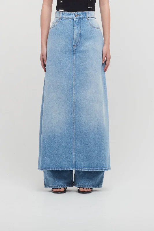 Dance Jeans for Movement -Jean Paul Gaultier Denim Pant Skirt