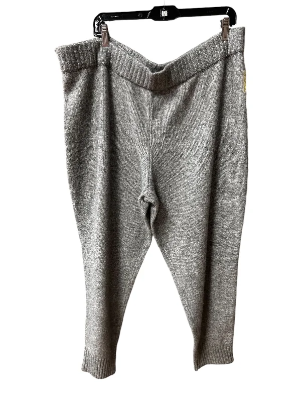 Classic wool pants for cold weather elegance -Pants Lounge By Express In Grey, Size: Xl