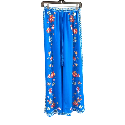 Flowy culottes pants for breezy summer style -Pants Wide Leg By Flying Tomato In Blue, Size: S