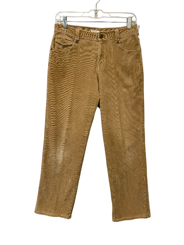 Weatherproof hiking pants for all-season trail use -Pants Corduroy By Liz Claiborne In Tan, Size: 6p