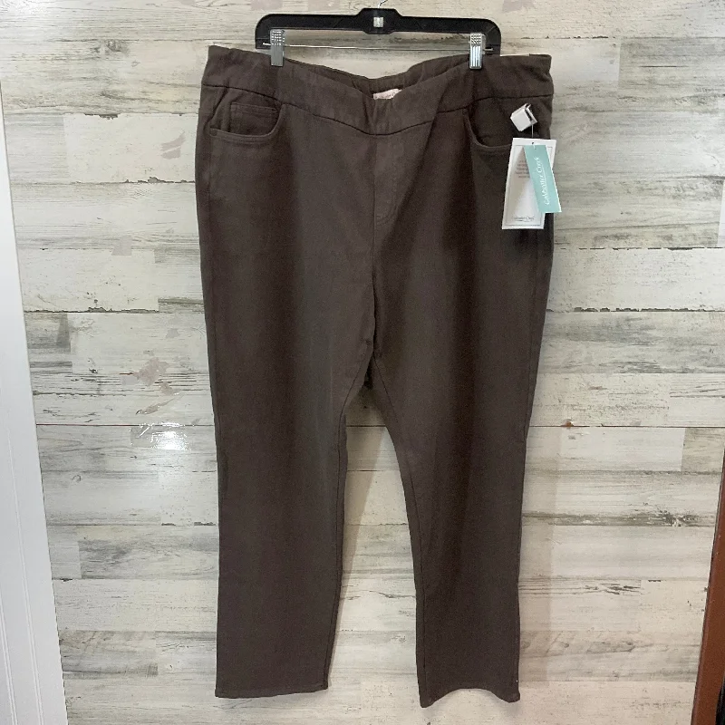 Stretch corduroy pants for cozy fall fashion -Pants Other By Coldwater Creek In Brown, Size: 22