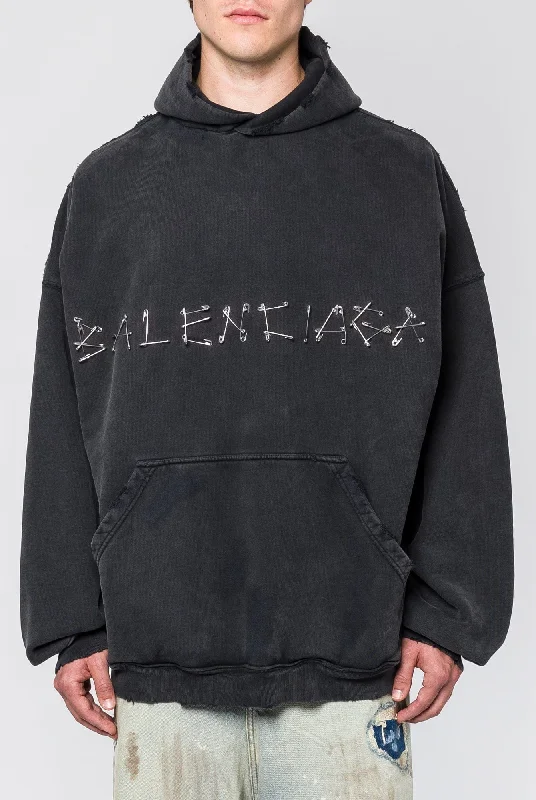 Shorts Jeans for Hot Days -Balenciaga Safety Pins Hoodie