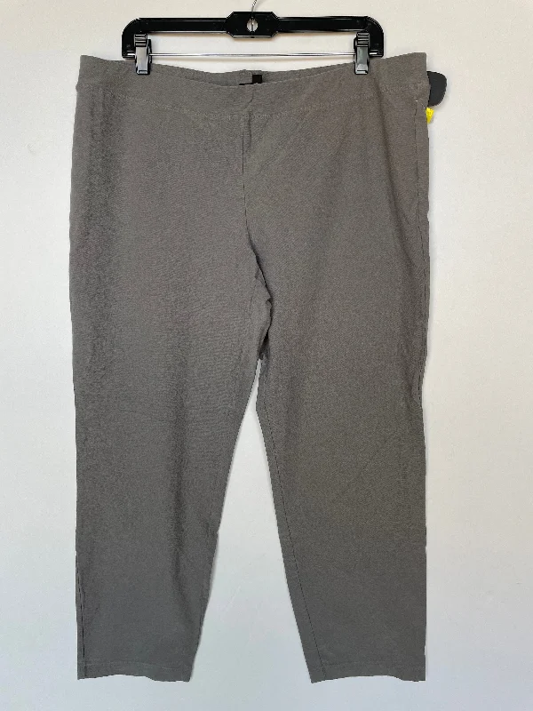 Cozy fleece pants for cold winter nights -Pants Other By Eileen Fisher In Grey, Size: 20