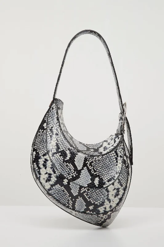 Club Jeans for Social -Mugler Snake Embossed Shell Bag