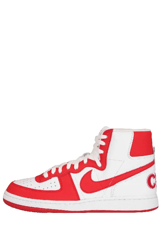 Bermuda Shorts Jeans for Modesty -Comme Des Garçons x Nike Terminator in White/University Red