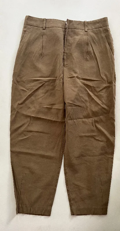 Lightweight travel pants for long flight comfort -Pants Work/dress By Zara In Khaki, Size: 16