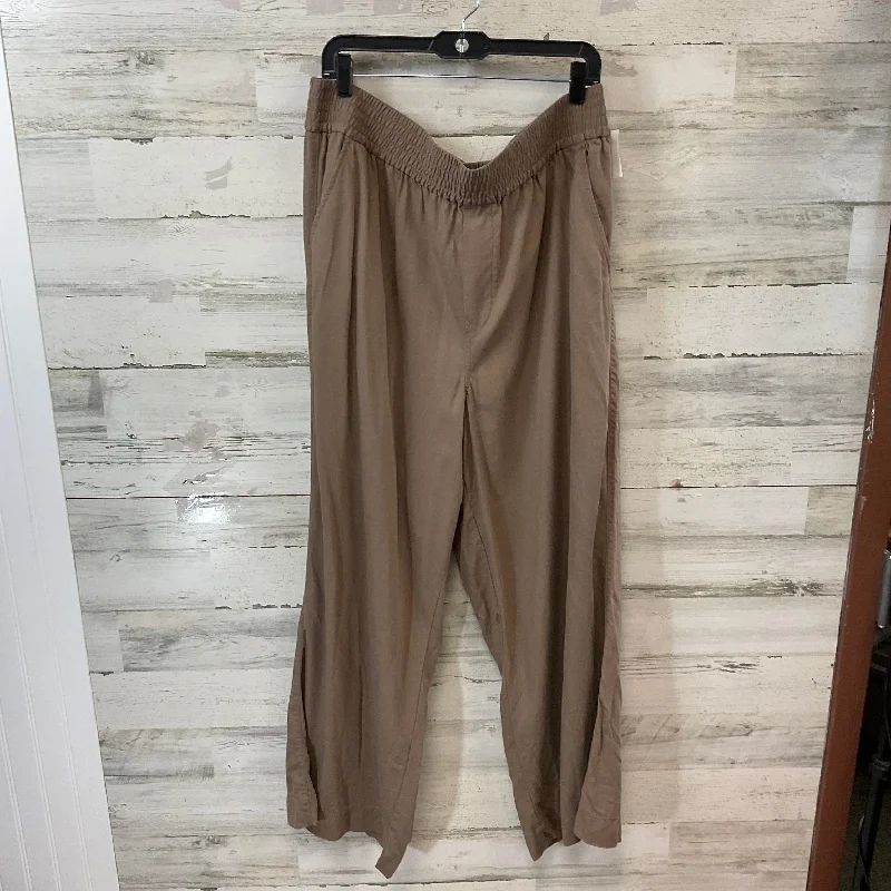 Cozy sweatpants pants for lazy Sunday mornings -Pants Wide Leg By Madewell In Brown Size: XXL