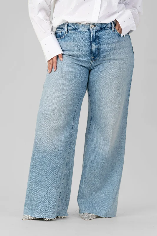 Sustainable Jeans for Eco -GOOD WAIST PALAZZO JEANS