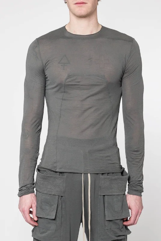 Button Fly Jeans for Traditional -Rick Owens DRKSHDW Edfu Top in Stone