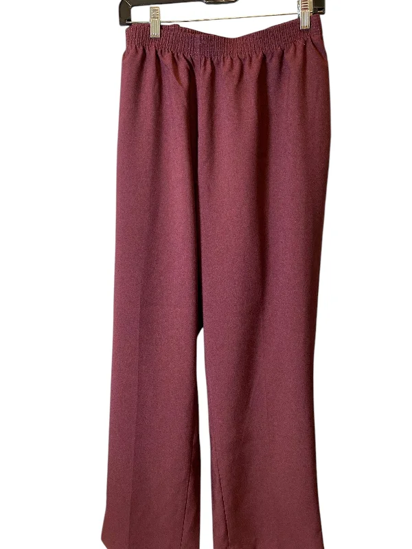 Durable canvas pants for heavy-duty work use -Pants Wide Leg By Allison Daley In Purple, Size: 22