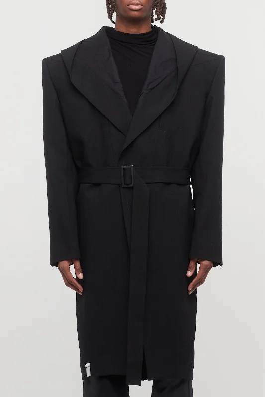 Wedding Jeans for Casual -Rick Owens Hooded Lido Tatlin Coat