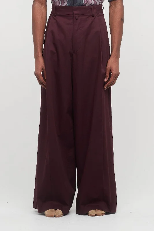 Weekend Jeans for Lazy -Dries Van Noten Piers Pants in Wine