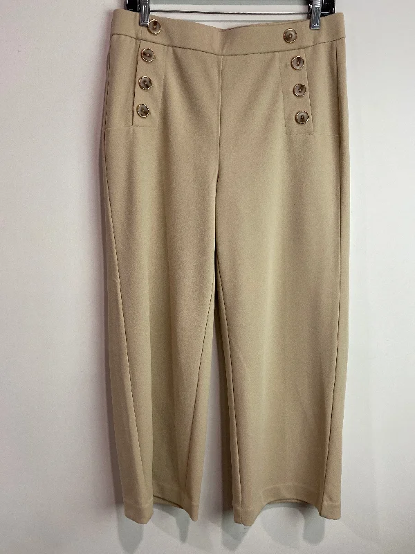 Adjustable waist pants for custom fit ease -Pants Dress By Jules & Leopold In Tan, Size: M