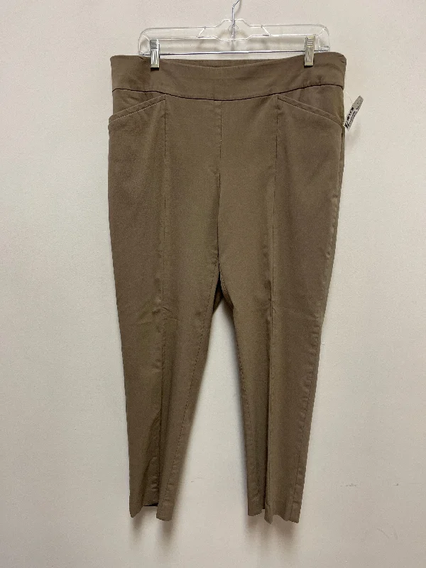 Lightweight linen pants for beach vacation style -Pants Other By Chicos In Brown, Size: 14