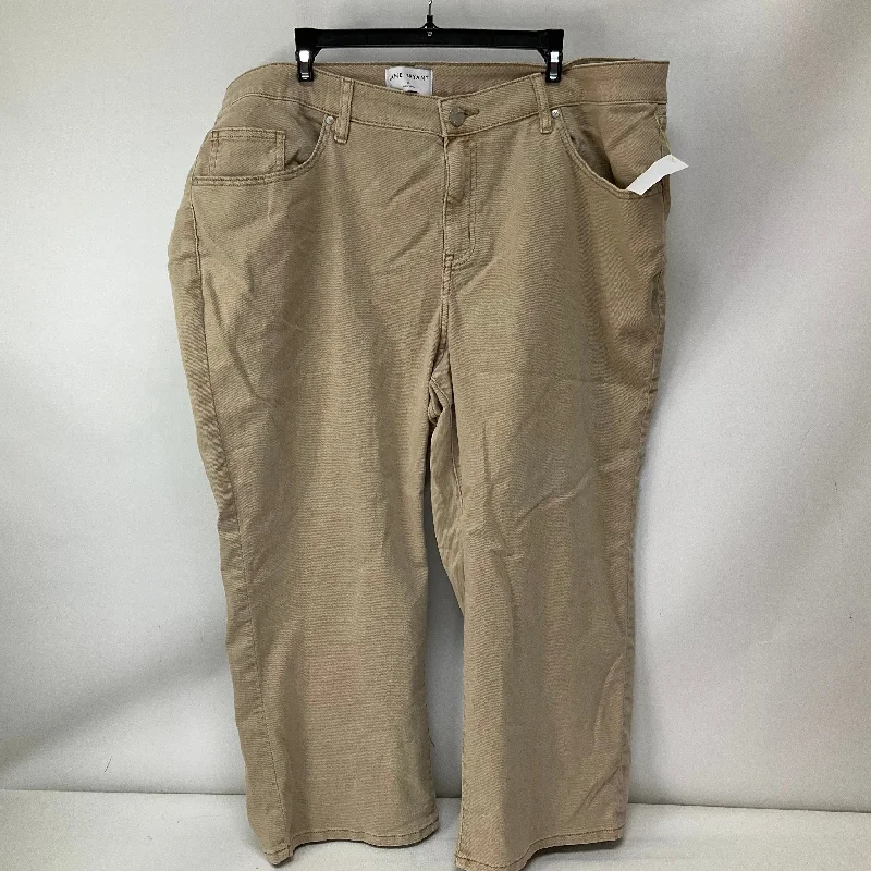 Formal suit pants for wedding guest elegance -Pants Cargo & Utility By Lane Bryant In Tan, Size: 22