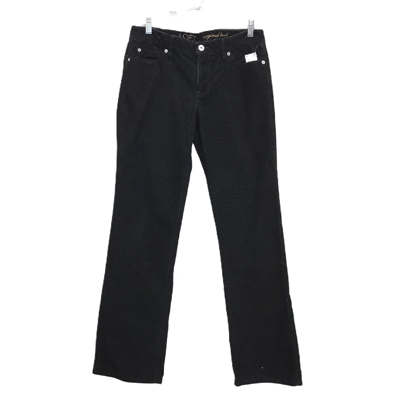 Relaxed chino pants for casual Friday offices -Pants Corduroy By Loft In Black, Size: 8