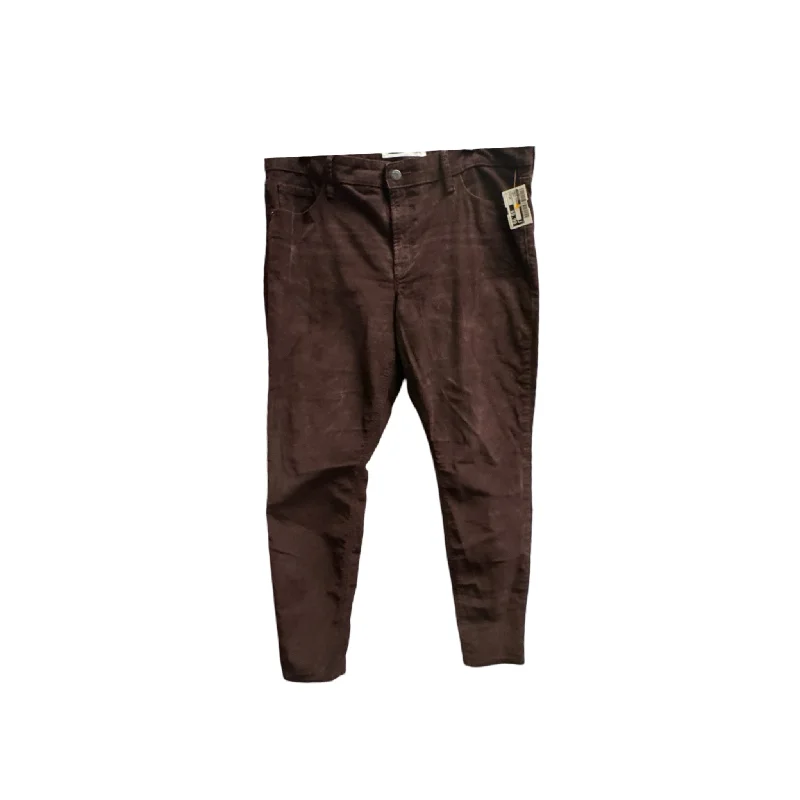 Breathable linen pants for hot summer days -Pants Corduroy By Old Navy In Brown, Size: 14