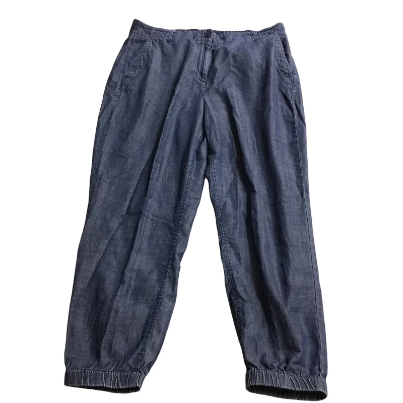 Soft pajama pants for ultimate bedtime comfort -Pants Linen By Talbots In Blue Denim, Size: L