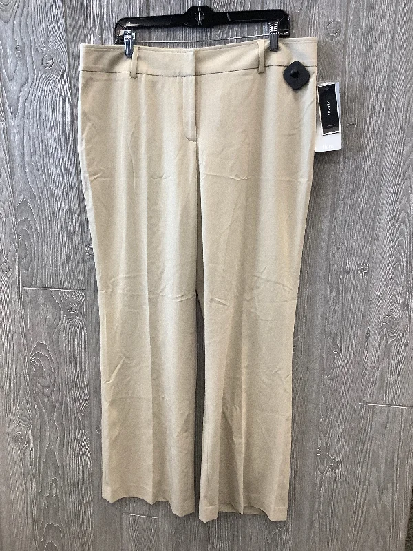 Casual khaki pants for weekend errand runs -Pants Dress By Alfani In Beige, Size: 16