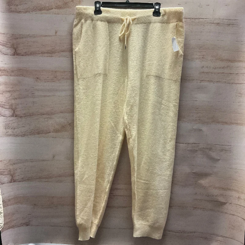 Lightweight travel pants for long flight comfort -Pants Lounge By White Birch In Tan, Size: 1x