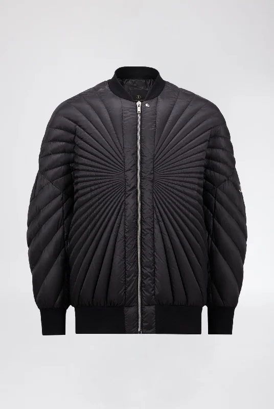 High Waisted Jeans for Shape -Rick Owens x Moncler Radiance Peter Jacket in Black