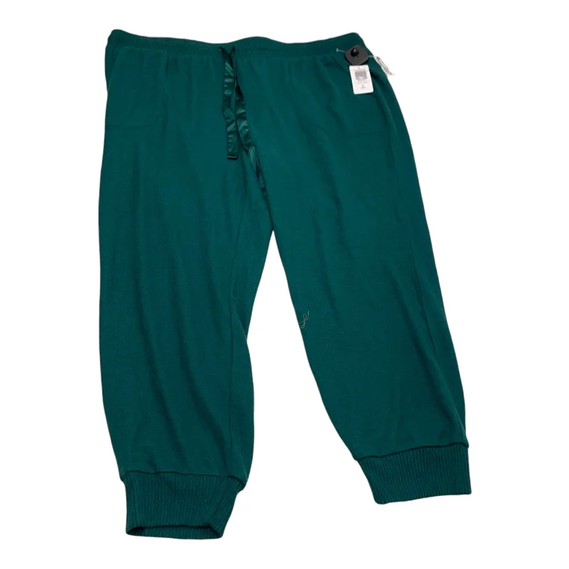 Breathable chino pants for warm climate comfort -Pants Lounge By Torrid In Green, Size: 3x