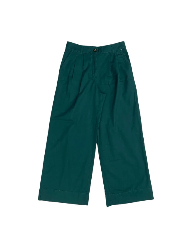 Casual drawstring pants for effortless home relaxation -Pants Dress By Loft In Green, Size: 4